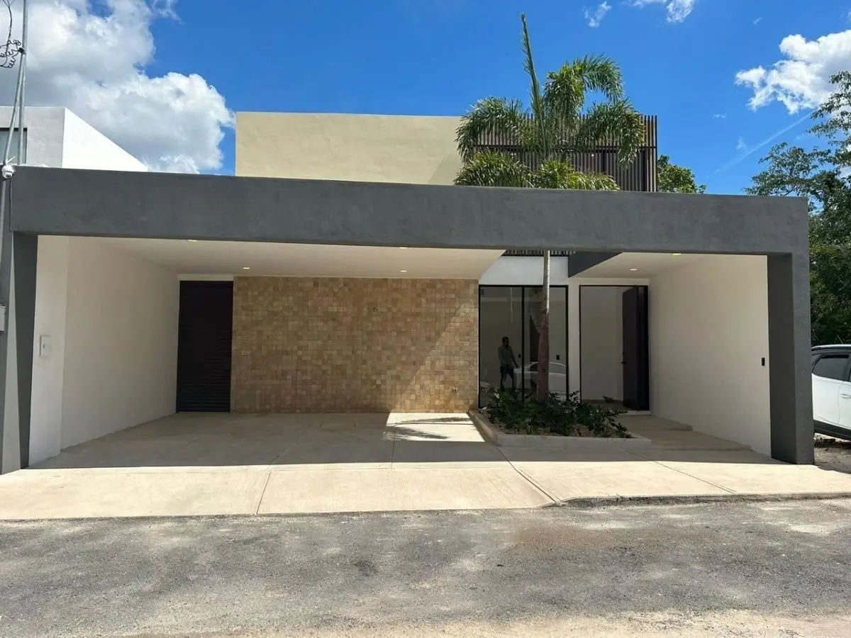 Casa Nueva con Alberca en Venta Recamara Planta Baja Temozon Merida — foto 4