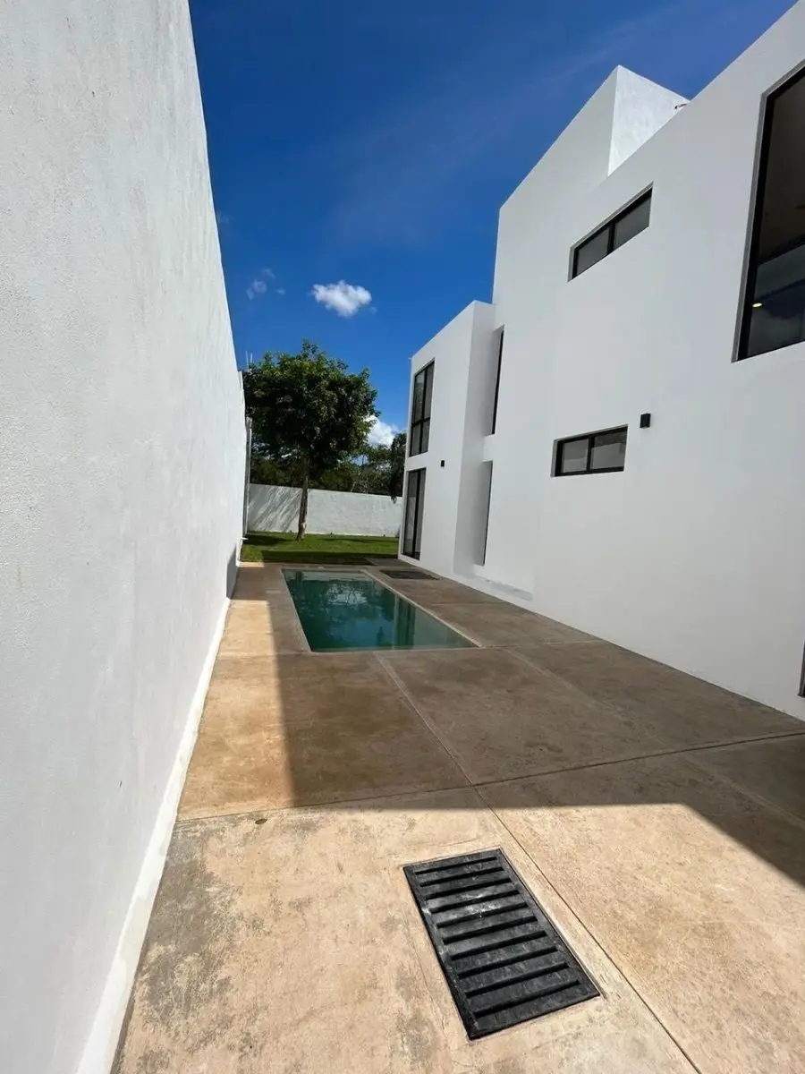 Casa Nueva con Alberca en Venta Recamara Planta Baja Temozon Merida — foto 5