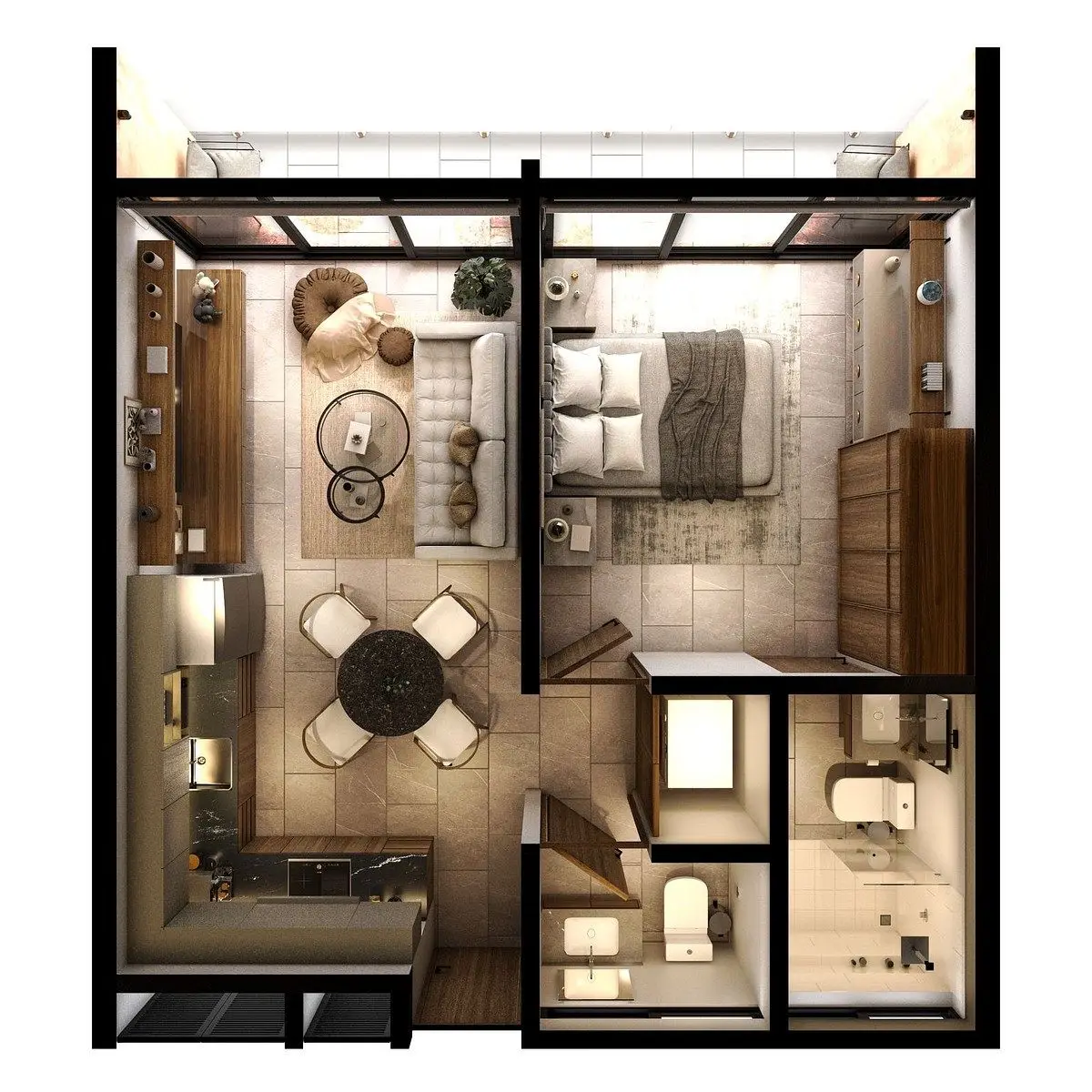 En Venta Departamento de una Recámara Com Balcón | Ameka, Montealbán | — foto 4