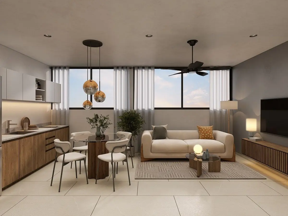 Departamento en Venta de Dos Recamaras | Nikóra, Dzityá | — foto 3
