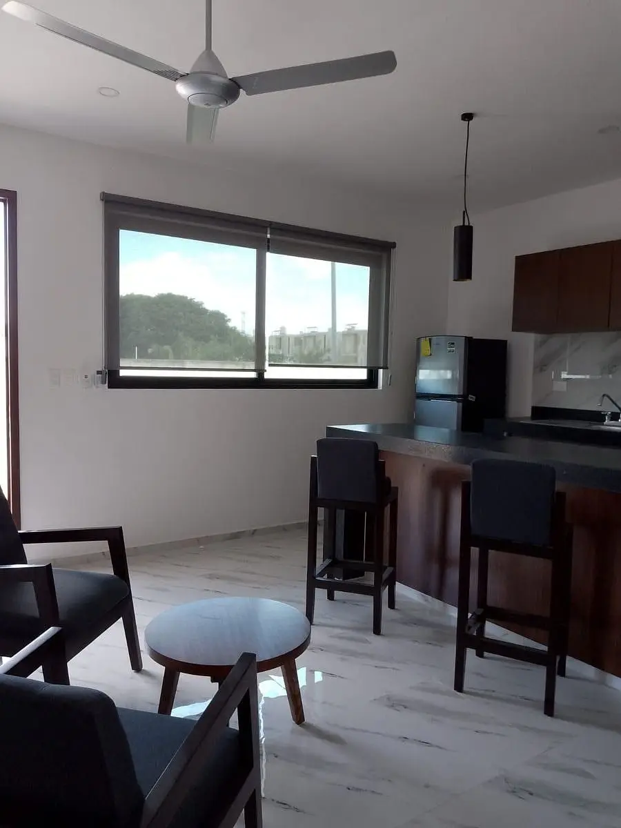 En Renta Departamento Amueblado de una Recámara en Bellavista, Dzityá — foto 2