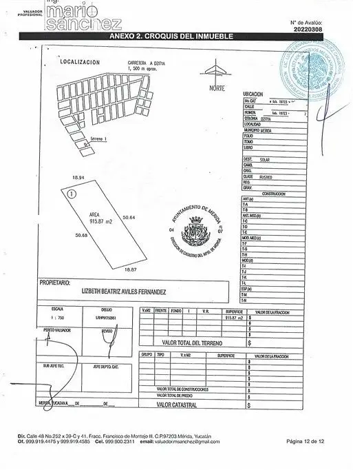 En Venta Terreno de 915.87m2 | Dzityá, Mérida | — foto 3
