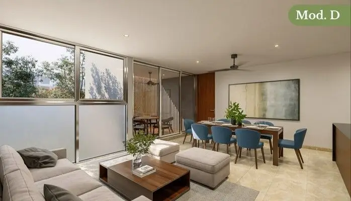 Venta Departamentos en Merida, en Privada con Amenidades Ubicado en Xcanatun — foto 4