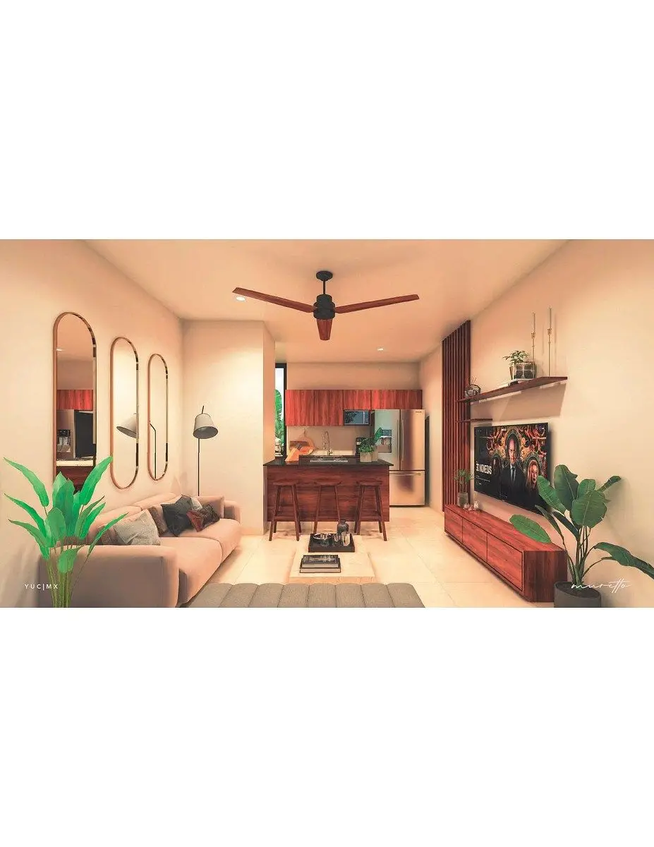 Departamento de Dos Recamaras Ubicada en el Norte de Merida — foto 4