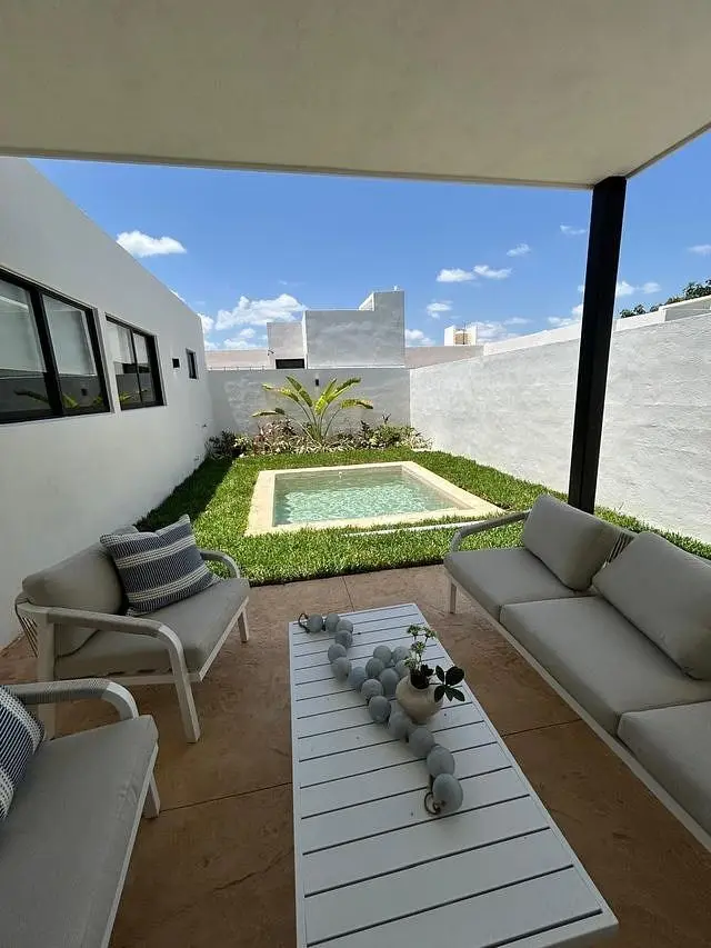 Casa de una Planta en Privada con Amenidades Ubicada en el Norte de Merida