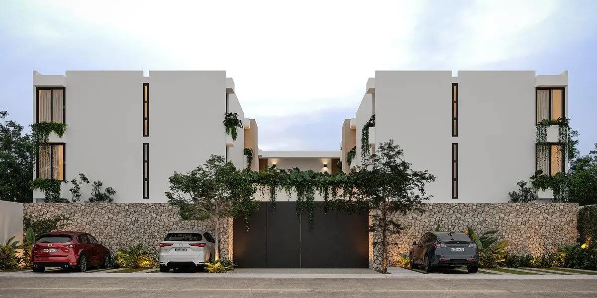 Departamento de 2 Recamaras en Privada con Amenidades en Elnorte de Merida