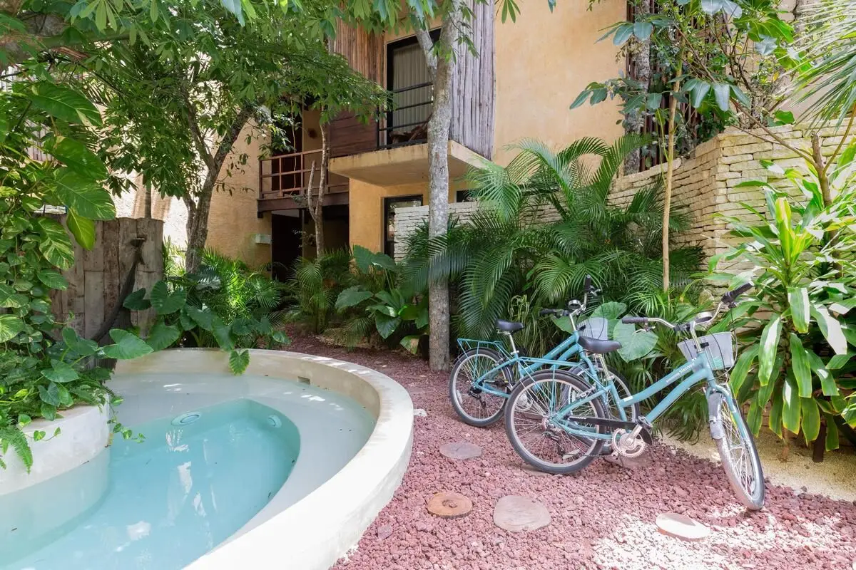 Venta de Departamento en Tulum planta baja en Exclusivo fraccionamiento Residen