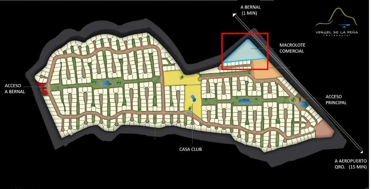 Macrolote Comercial en Venta Vergel Resort Bernal Queretaro