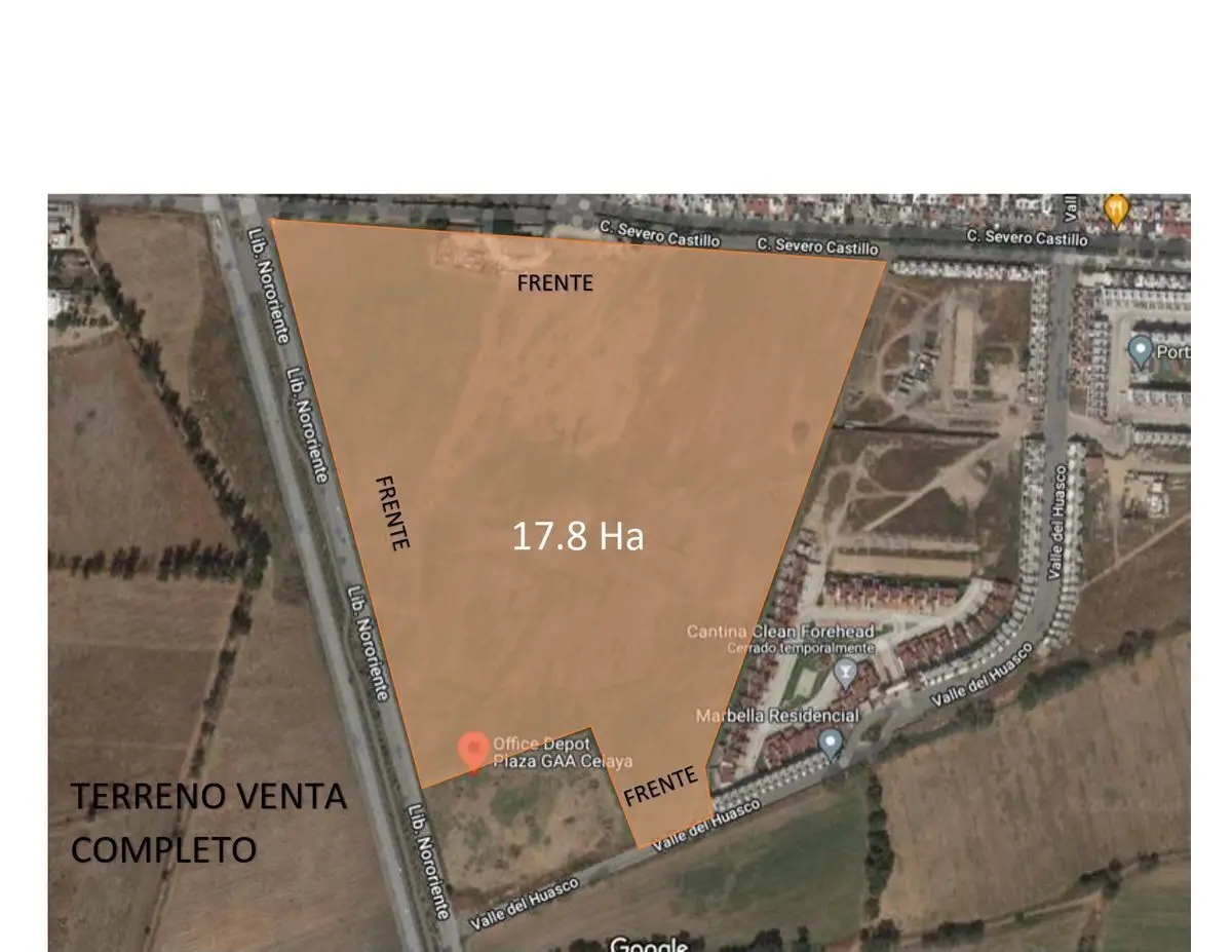 Terreno en Venta Celaya Gto Eje Nororiente