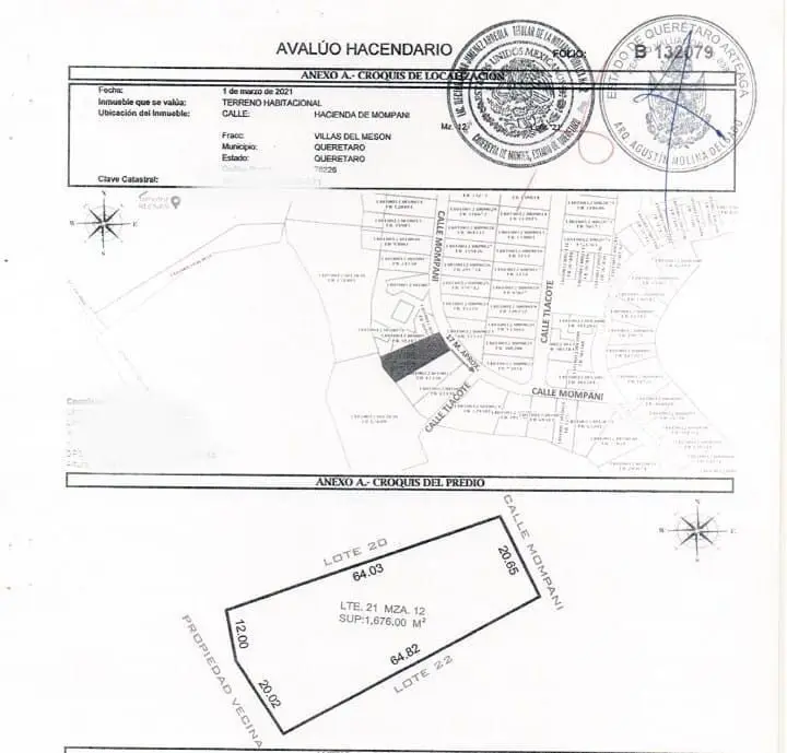 Terreno Plano en Venta en Villas del Mesón Queretaro — foto 2