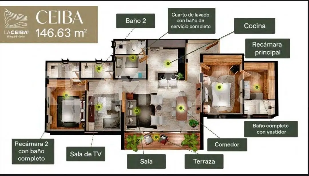 Venta Departamento la Ceiba el Campanario — foto 2