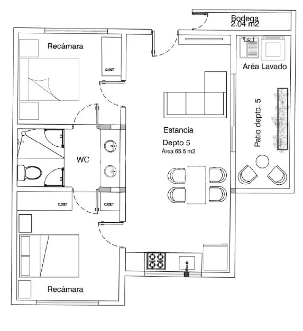 Departamento en Buenavista — foto 2