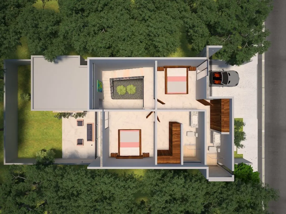 Moderna en Zona Campestre con Recámara en Planta Baja - en Pre Venta Dzityá — foto 4