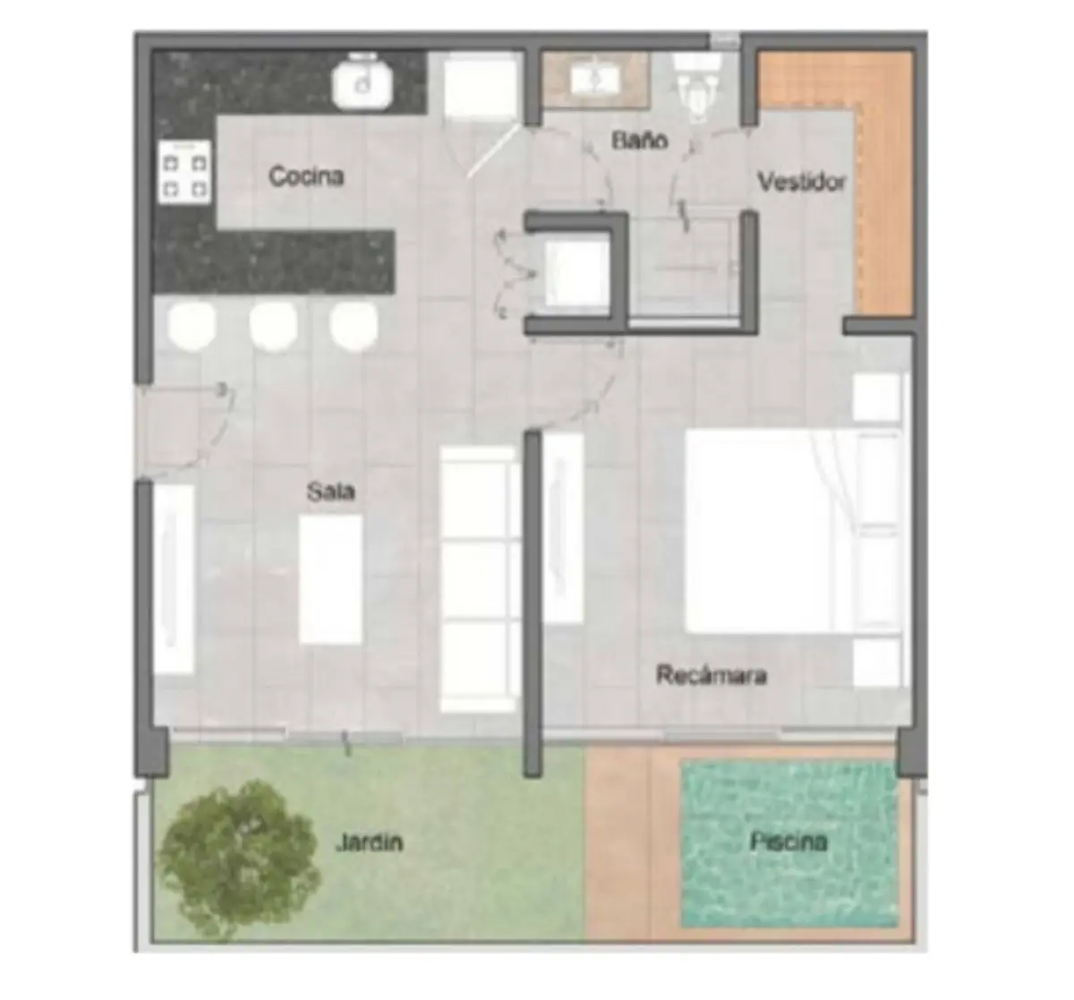 Departamento en Venta en Temozón Norte con Cancha de Padel Addidas — foto 5