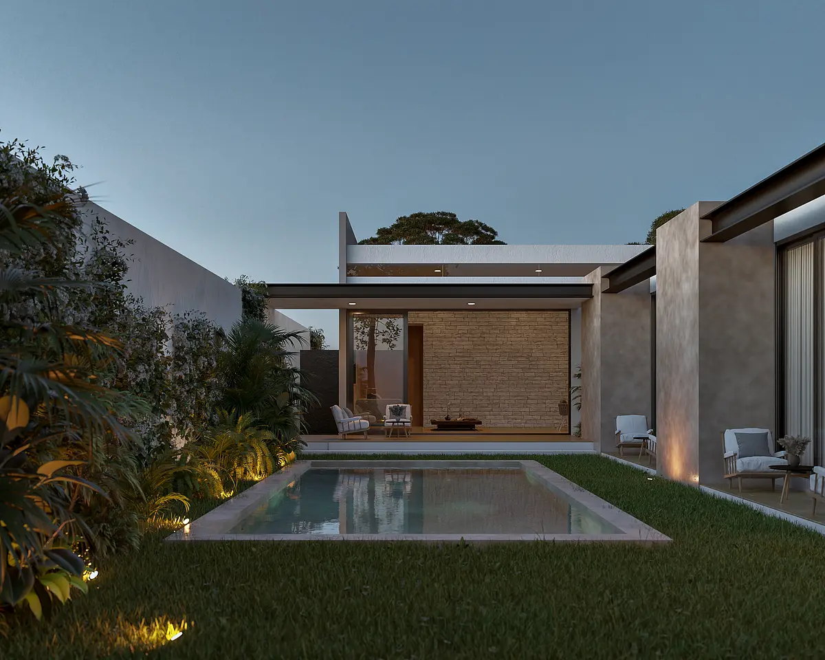 Casa de 1 Planta y 3 Recámaras en Privada Residencial, en Carretera a Progreso — foto 2