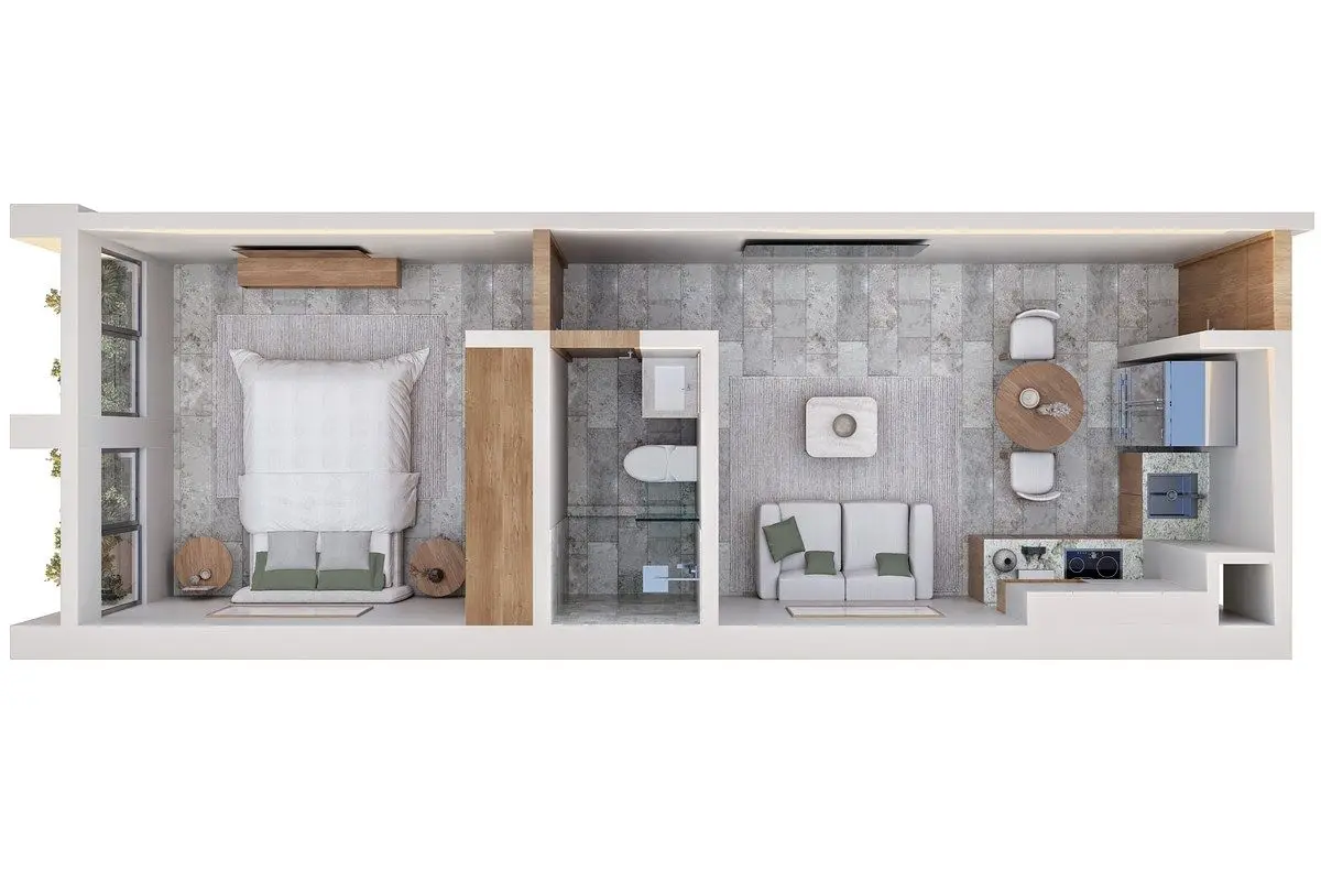 Departamento de 1 Recámara en Pre Venta Frente Avenida de Altabrisa, Mérida — foto 4