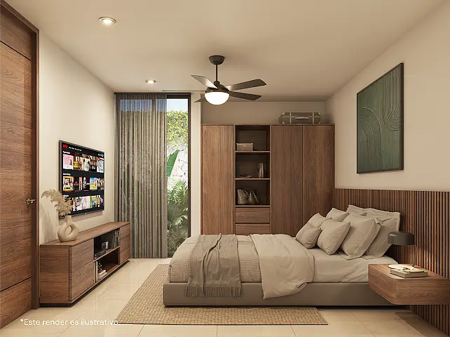 Departamento de 2 Recámaras + Estudio Planta Baja, en Pre Venta en Temozón Norte — foto 3