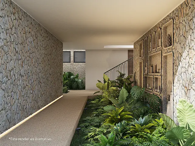 Departamento de 2 Recámaras + Estudio Planta Baja, en Pre Venta en Temozón Norte — foto 7