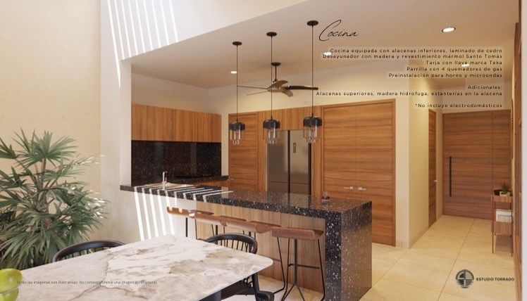 Casa de 1 Planta, 3 Recámaras y Alberca en Privada con Amenities en Cholul — foto 4