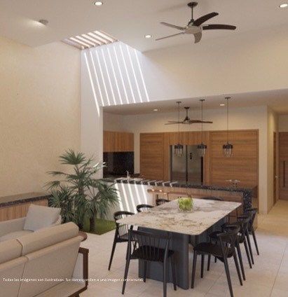 Casa de 1 Planta, 3 Recámaras y Alberca en Privada con Amenities en Cholul — foto 5