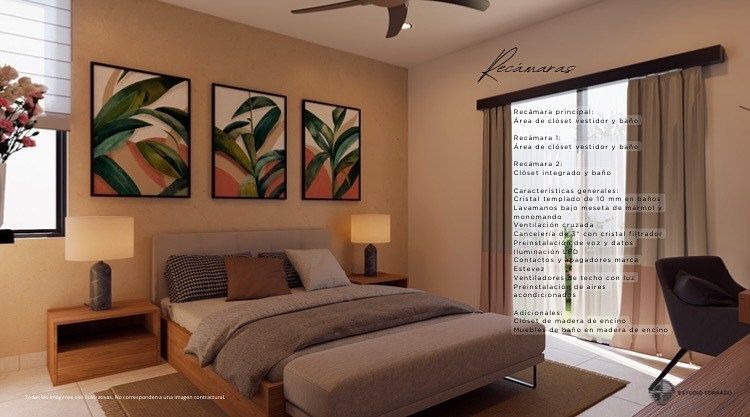 Casa de 1 Planta, 3 Recámaras y Alberca en Privada con Amenities en Cholul — foto 6
