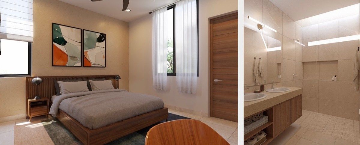 Casa de 1 Planta, 3 Recámaras y Alberca en Privada con Amenities en Cholul — foto 7