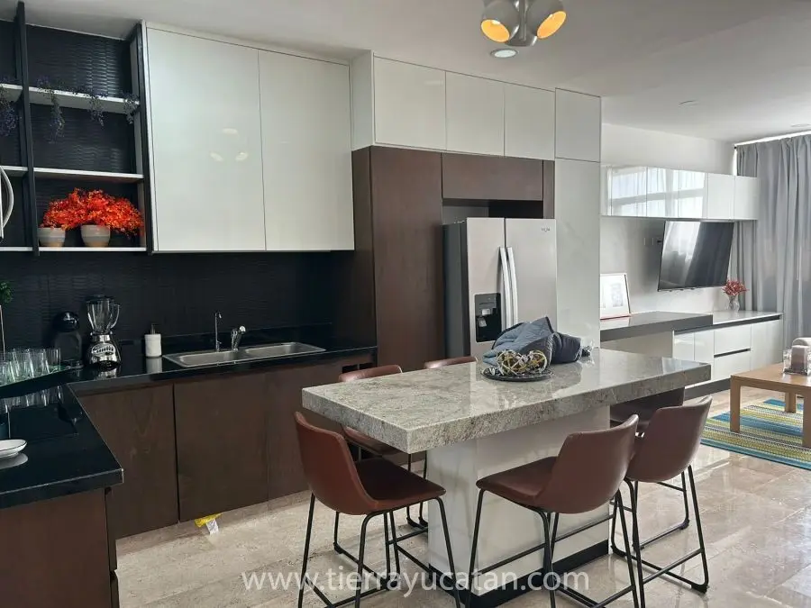 Apartamento Penthouse Amueblado en Azana Condominio Temozón, Llave en Mano, Completamente Nuevo — foto 3