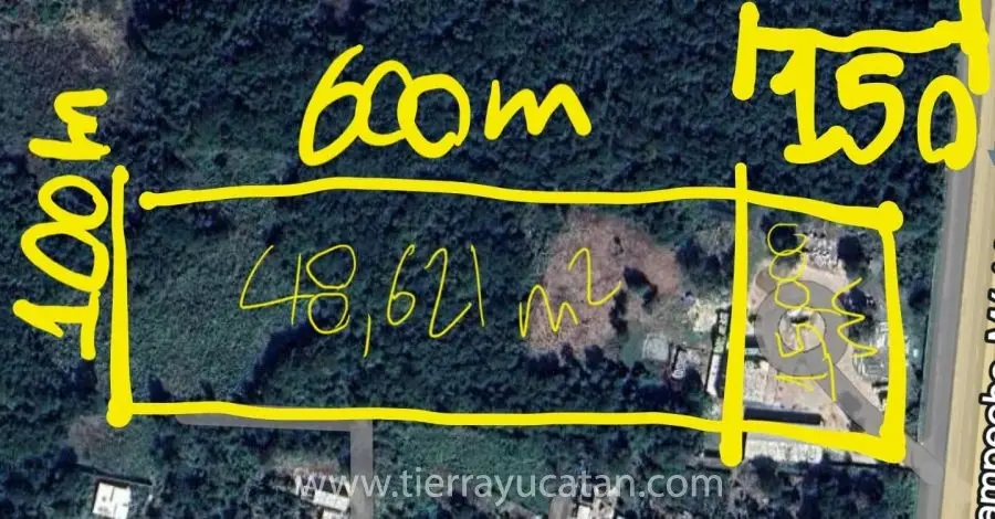 Terreno de 4.8 Hectareas Frente a Carretera Merida a Campeche — foto 5