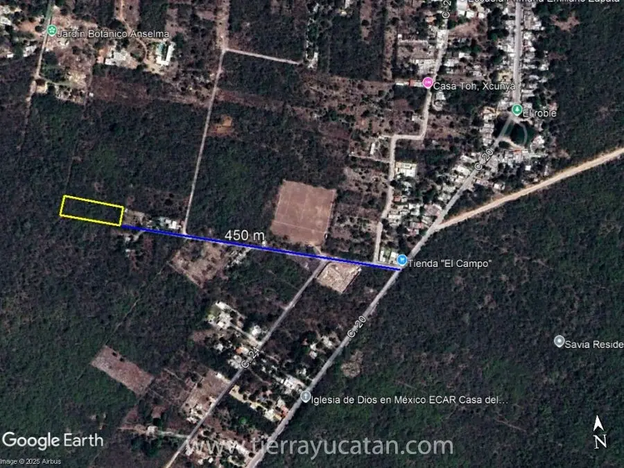 Terreno Xcunyá, para Desarrollo Habitacional, Casa de Campo o Inversión 3,322.23 M² — foto 2