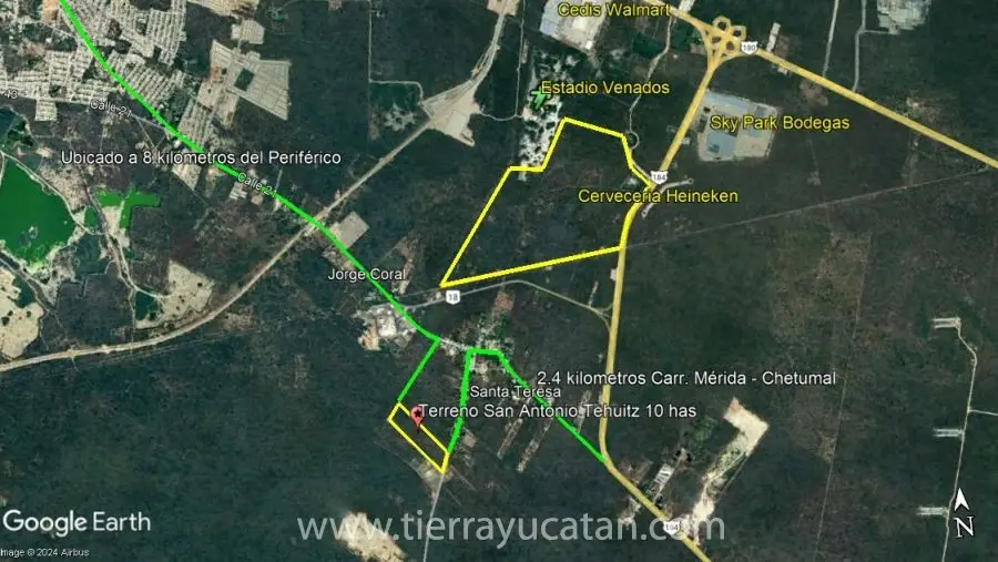 Terreno San Antonio Tehuitz - Gran Oportunidad de Inversión en Kanasín, 10 Hectarias — foto 2