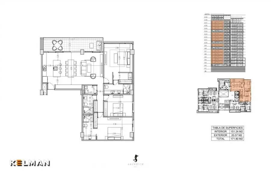 Lujoso Departamento Arthouse ,3 Habitaciones, Vista Espectacular Todas las Amenidades y Arte — foto 4