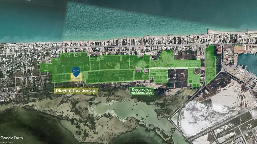 Terreno Residencial en la playa en Chelem, Yucatan. — foto 3