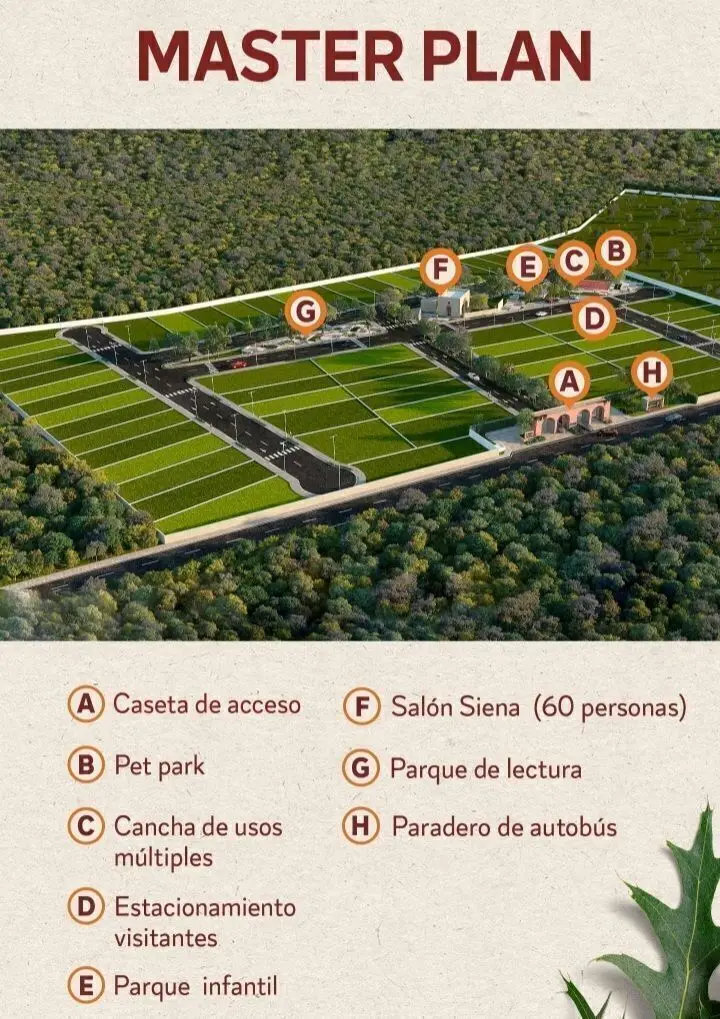 Lotes en Valladolid cerca de Mérida y Cenotes — Cabosiena Privada Urbanizada — foto 4