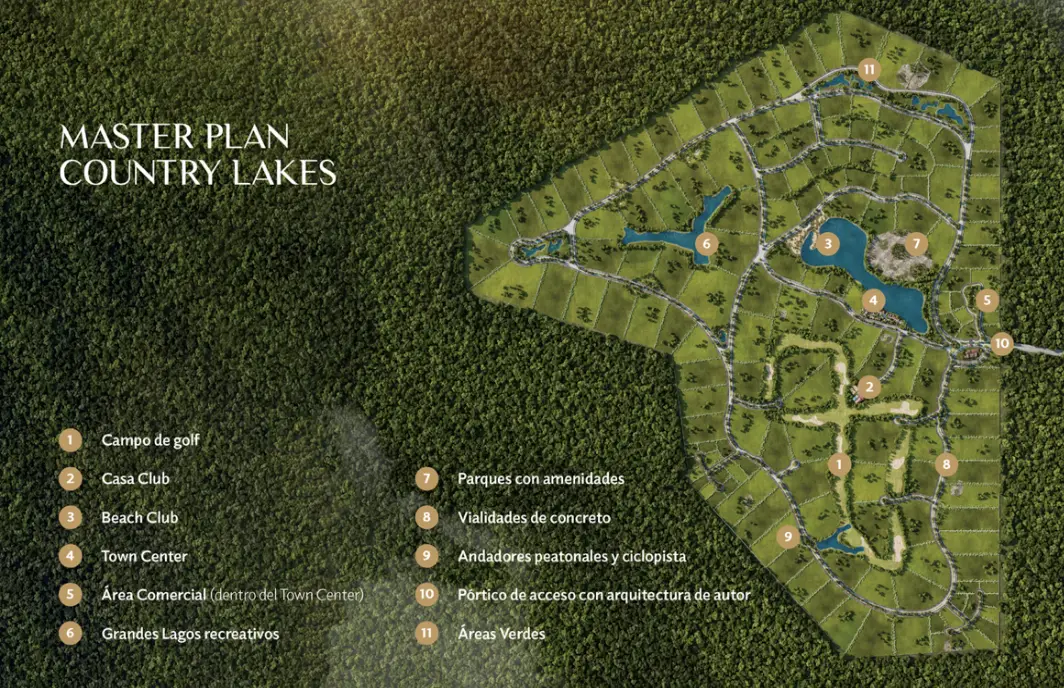 Macrolotes residenciales de lujo en Country Lakes Mérida — foto 4