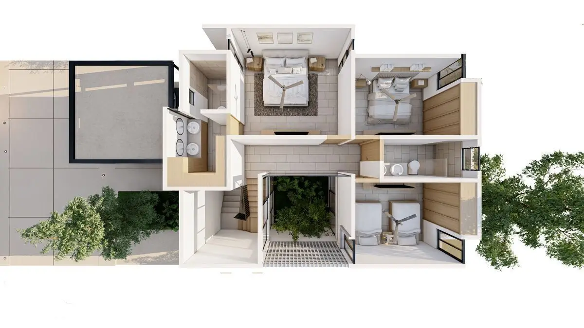 Casa de 3 habitaciones en Conkal, Privada Emana. — foto 5