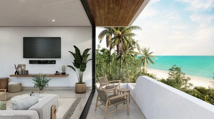Departamento en Venta Frente al Mar en Telchac Puerto Entrega Inmediata — foto 2