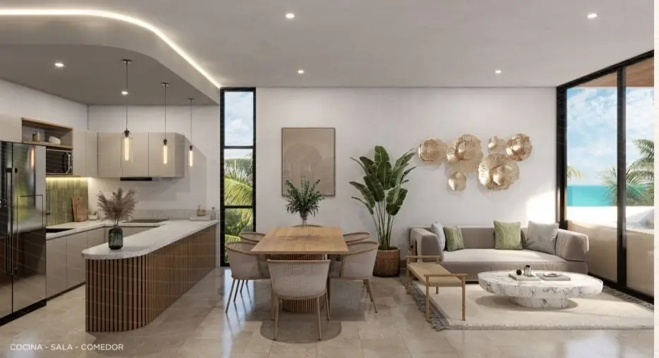 Departamento en Venta Frente al Mar en Telchac Puerto Entrega Inmediata — foto 6