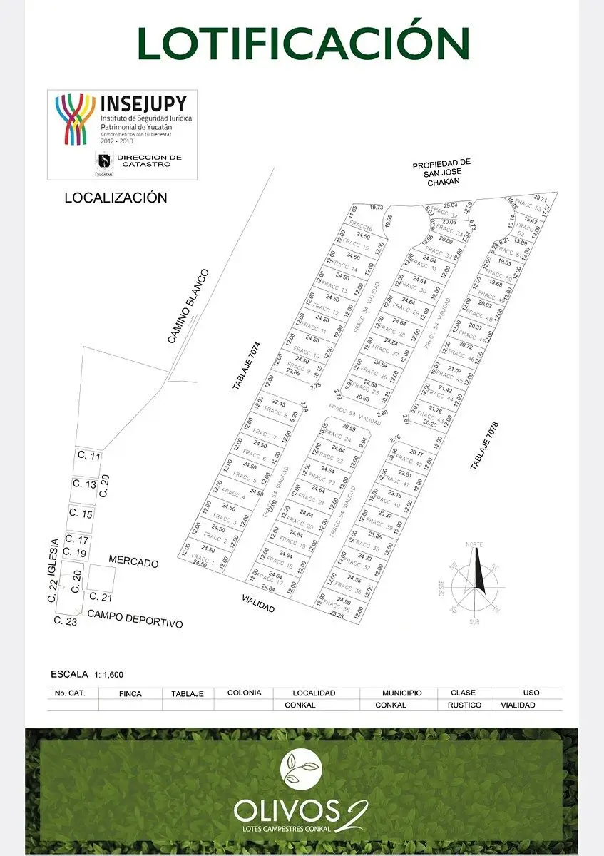 Lote de Inversion en Venta en Olivos, Conkal Yucatan — foto 3