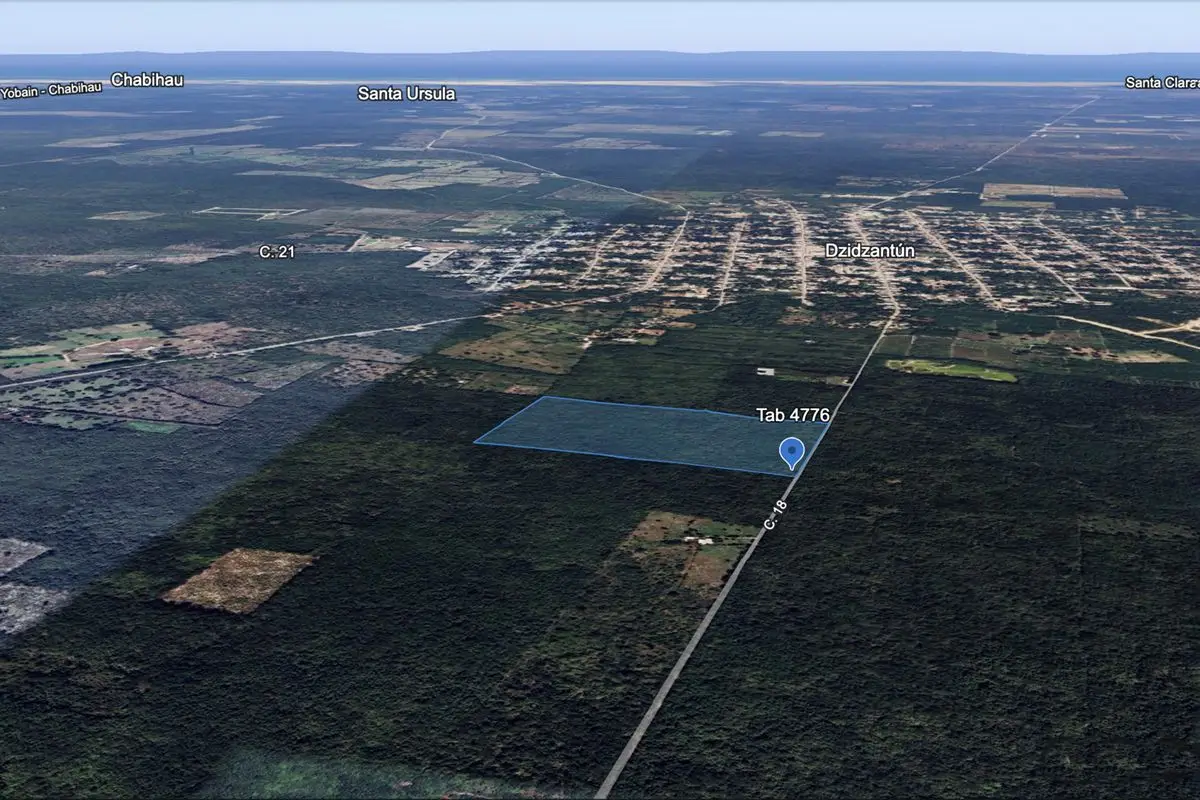 Land in Dzidzantun, 40 pesos per sq meter!